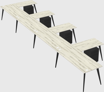 Modern l-shaped office desk