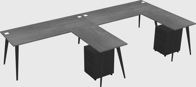 Modern L-shaped Office Desk