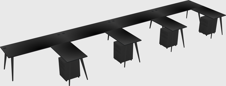 Modern L-shaped Office Desk