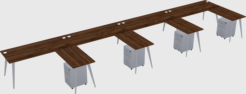 Modern L-shaped Office Desk