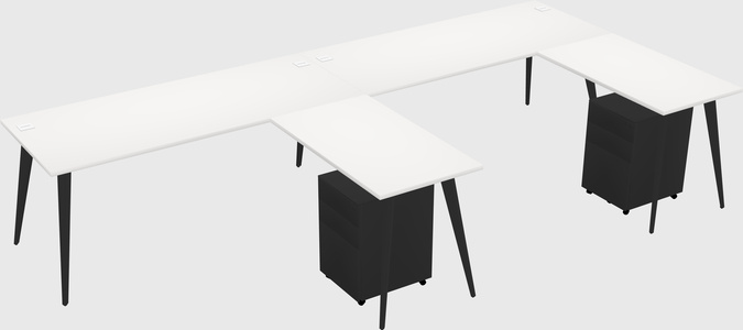 Modern L-shaped Office Desk