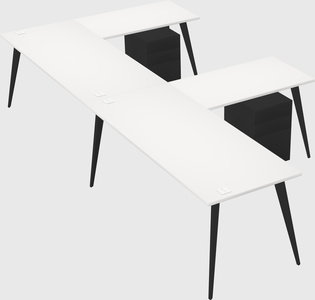 Modern l-shaped office desk