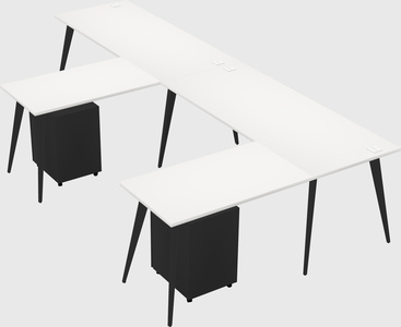 Modern l-shaped office desk