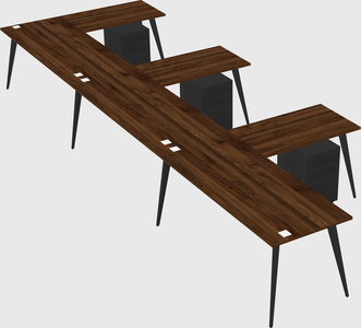 Modern l-shaped office desk