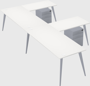 Modern l-shaped office desk