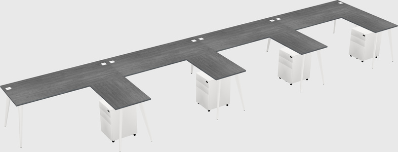 Modern L-shaped Office Desk