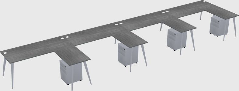 Modern L-shaped Office Desk