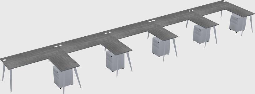 Modern L-shaped Office Desk