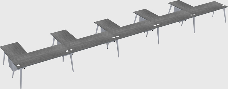 Modern l-shaped office desk