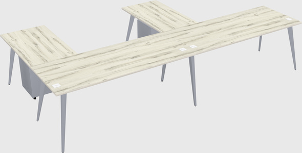 Modern l-shaped office desk