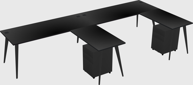 Modern L-shaped Office Desk