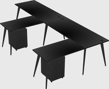 Modern l-shaped office desk