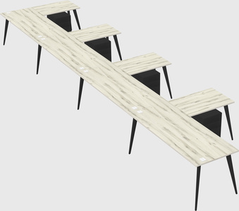 Modern l-shaped office desk