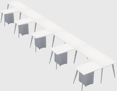 Modern l-shaped office desk