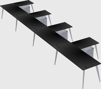 Modern l-shaped office desk