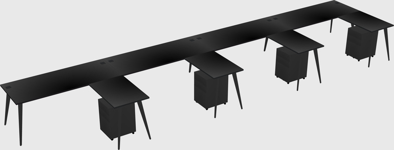 Modern L-shaped Office Desk