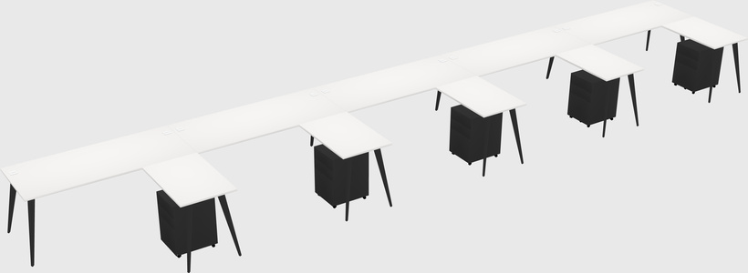 Modern L-shaped Office Desk
