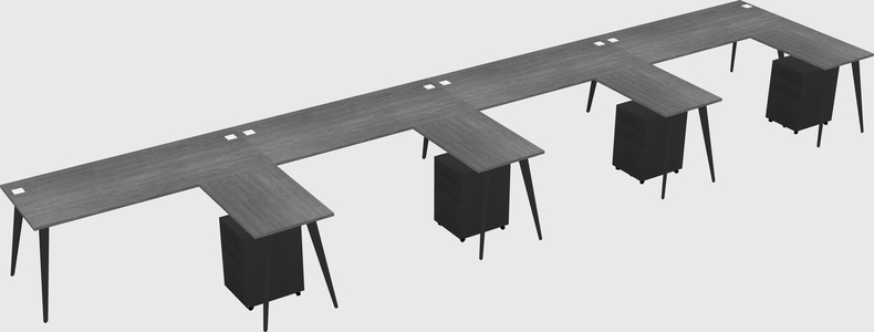 Modern L-shaped Office Desk