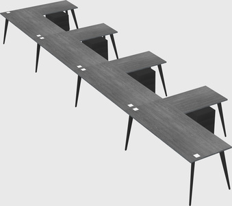 Modern l-shaped office desk