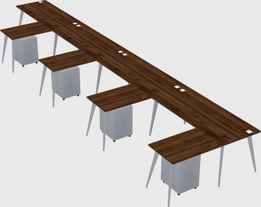 Modern l-shaped office desk