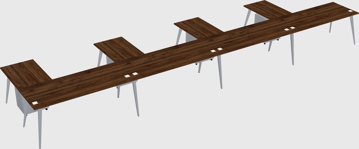 Modern l-shaped office desk