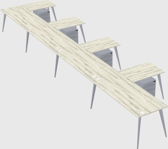 Modern l-shaped office desk