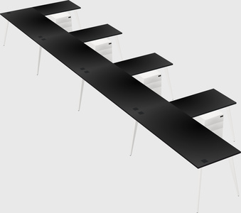 Modern l-shaped office desk
