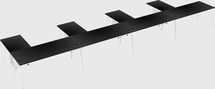 Modern l-shaped office desk