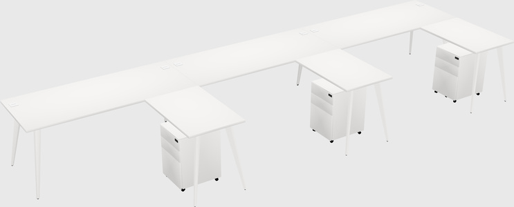 Modern L-shaped Office Desk
