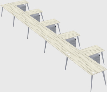 Modern l-shaped office desk