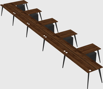 Modern l-shaped office desk