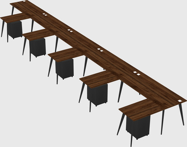 Modern l-shaped office desk