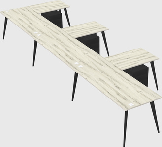 Modern l-shaped office desk