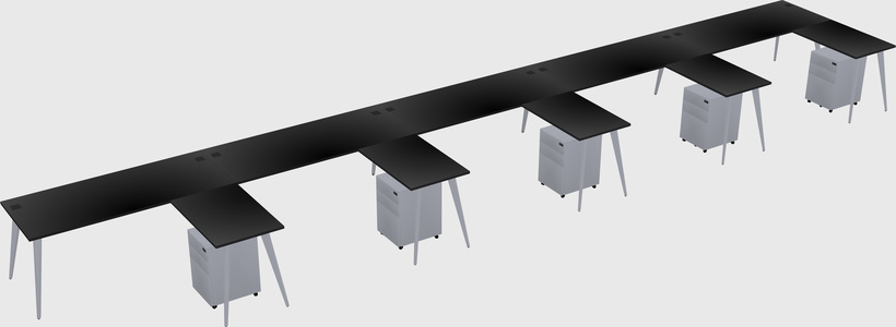 Modern L-shaped Office Desk