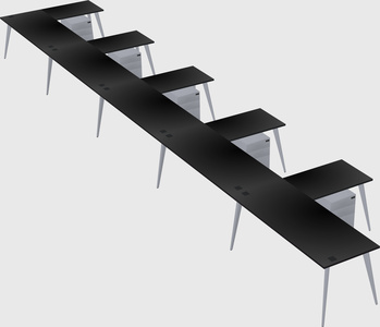 Modern l-shaped office desk