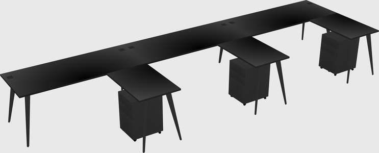 Modern L-shaped Office Desk