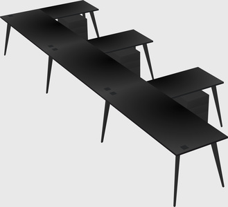 Modern l-shaped office desk