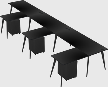 Modern l-shaped office desk
