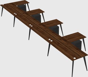 Modern l-shaped office desk