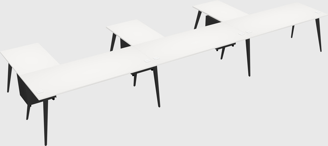 Modern l-shaped office desk