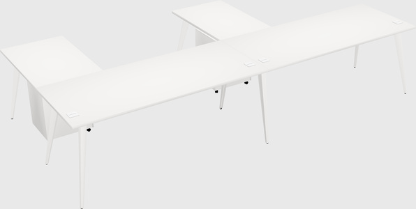 Modern l-shaped office desk
