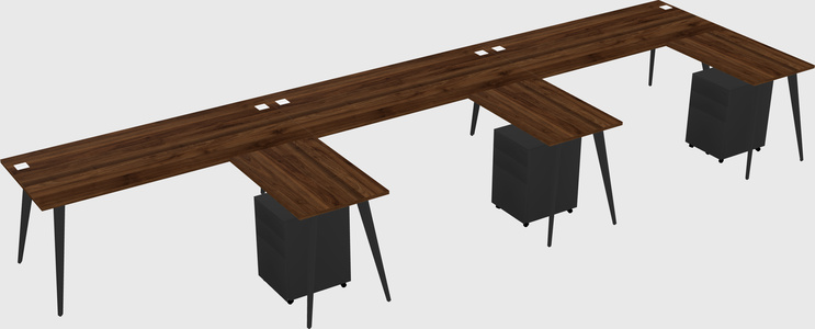 Modern L-shaped Office Desk