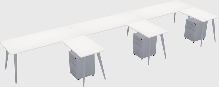 Modern L-shaped Office Desk