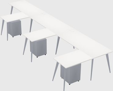 Modern l-shaped office desk