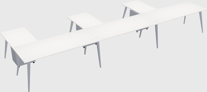 Modern l-shaped office desk