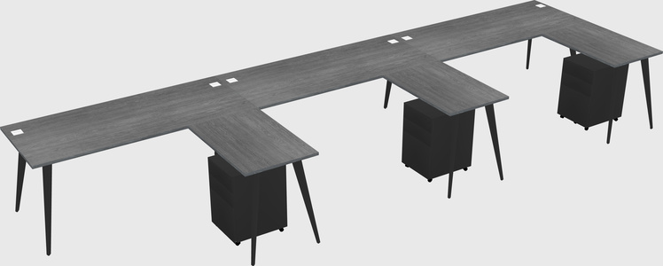 Modern L-shaped Office Desk