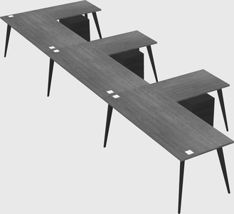 Modern l-shaped office desk