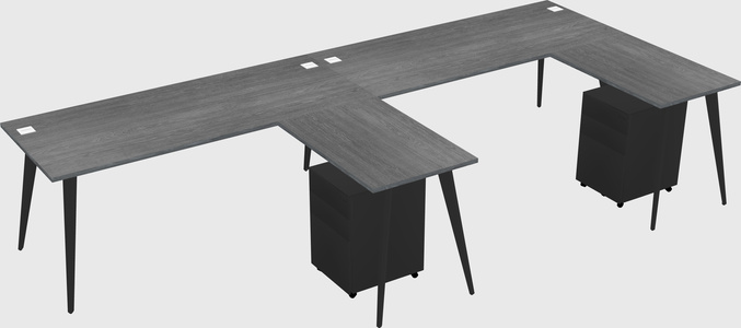 Modern L-shaped Office Desk