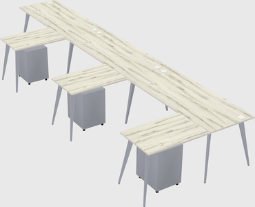 Modern l-shaped office desk