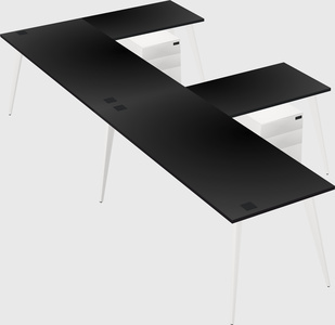 Modern l-shaped office desk